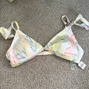 PINK Victoria's Secret Floral Swim Top in Pastel Hues